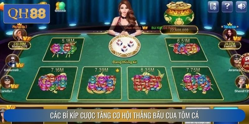 Các bí kíp cược tăng cơ hội thắng bầu cua tôm cá