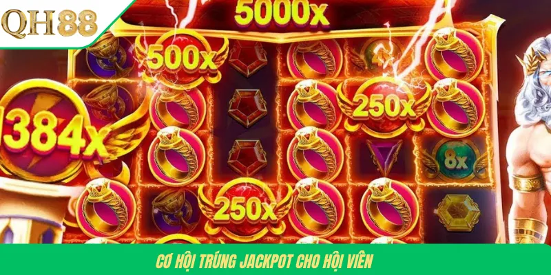 Cơ hội trúng Jackpot cho hội viên 